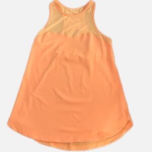 Lululemon Sculpt Style Tank Open Back Mesh Size 8 in Light Orange